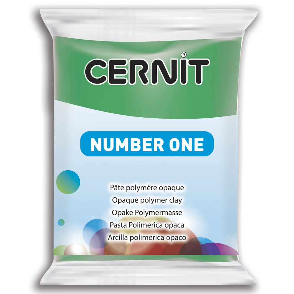 Cernit Masa termoutwardzalna Number One - - 600, Green, 56 g