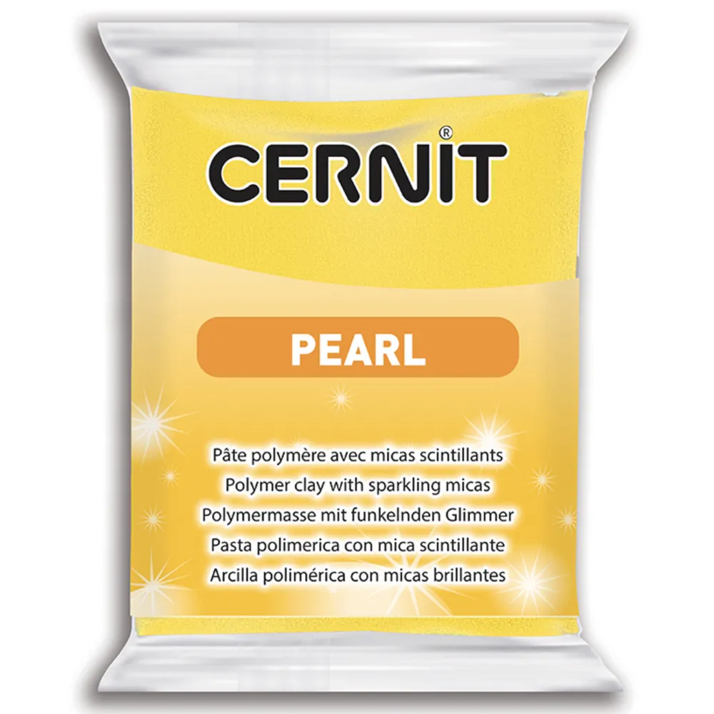 Cernit Masa termoutwardzalna Pearl - - 700, Yellow, 56 g > Masy Do Modelowania