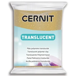 Cernit Masa termoutwardzalna Translucent - - 050, Glitter Gold, 56 g