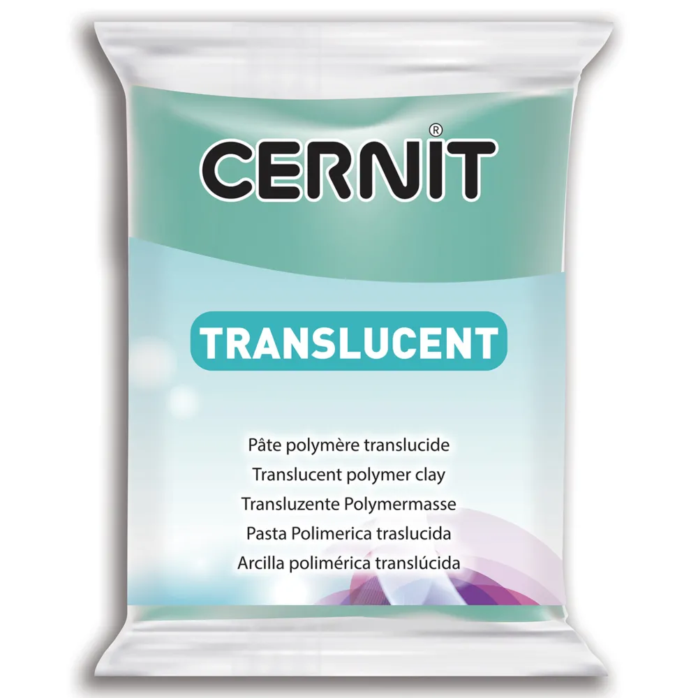 Cernit Masa termoutwardzalna Translucent - - 620, Emerald Green, 56 g