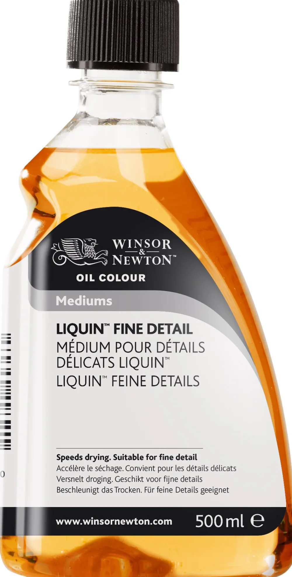 Winsor & Newton Medium do farb olejnych Liquin Fine Detail - - 500 ml > Media Do Farb Olejnych