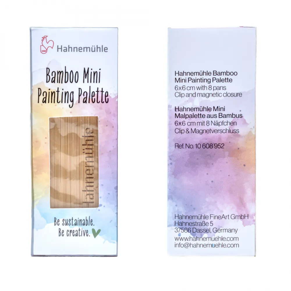 Hahnemuhle Mini paletka bambusowa - Hahnemühle - 8 miejsc > Paletki Malarskie