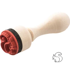 Rico Design Mini stempel na drewnianym gryfie - - Wiewiórka