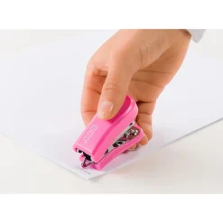 Novus Mini zszywacz biurowy ze zszywkami - - różowy