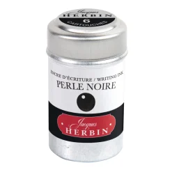 J.Herbin Naboje atramentowe - - Black 6 szt.