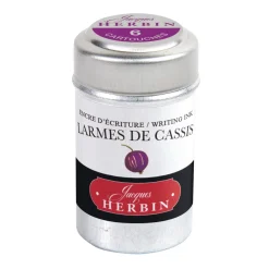 J.Herbin Naboje atramentowe - - Black Currant 6 szt.
