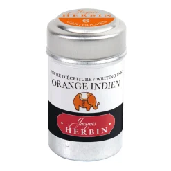 J.Herbin Naboje atramentowe - - Indian Orange 6 szt.