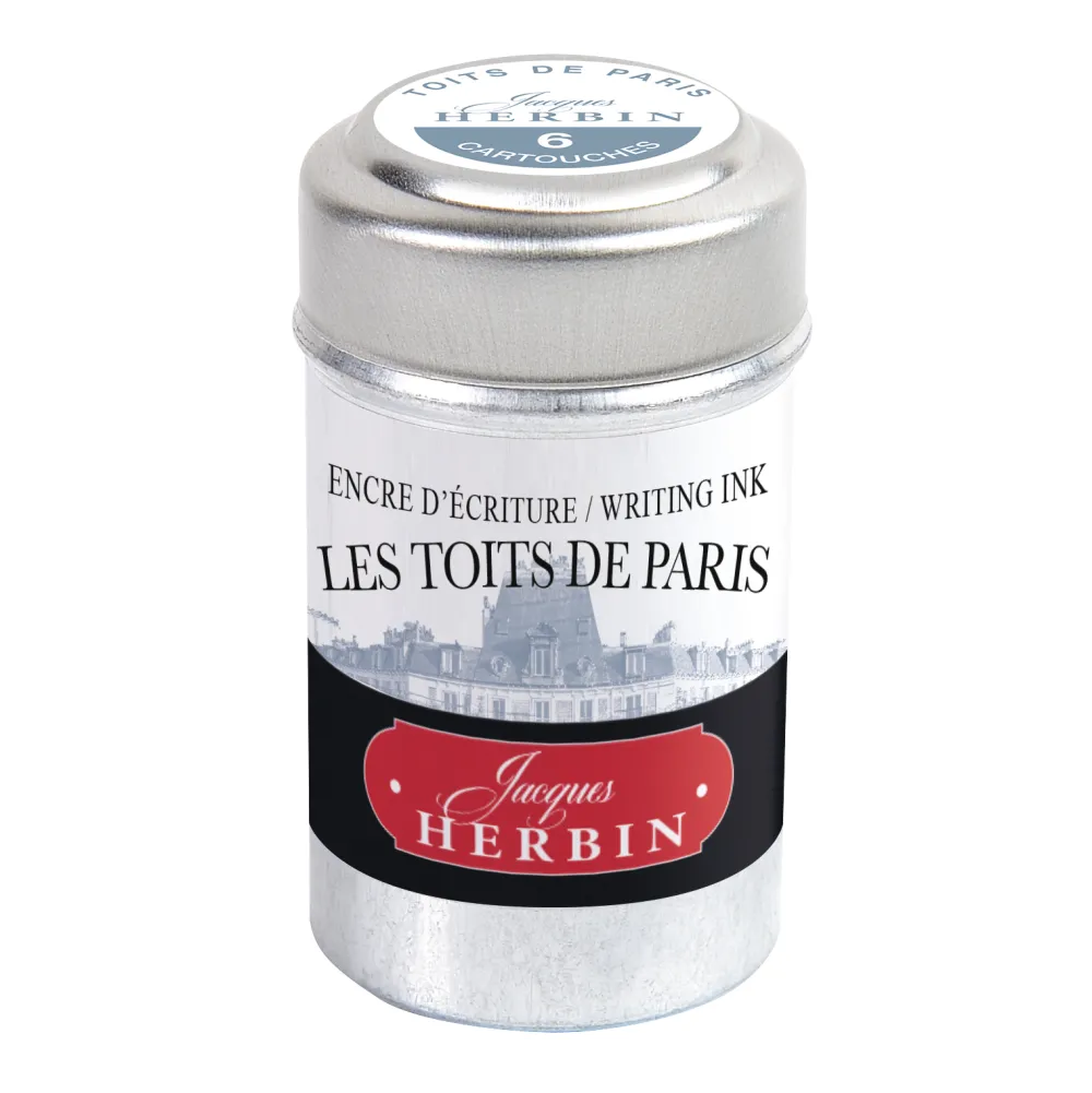 J.Herbin Naboje atramentowe - - Les Toits de Paris 6 szt.