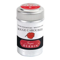 J.Herbin Naboje atramentowe - - Ruby Red 6 szt. > Naboje Atramentowe