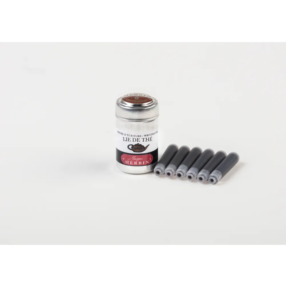 J.Herbin Naboje atramentowe - - Tea Brown 6 szt.