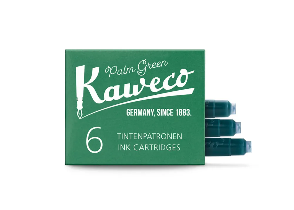 Kaweco Naboje atramentowe - - Palm Green, 6 szt. > Naboje Atramentowe