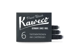 Kaweco Naboje atramentowe - - Pearl Black, 6 szt.