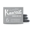 Kaweco Naboje atramentowe - - Smokey Grey, 6 szt.