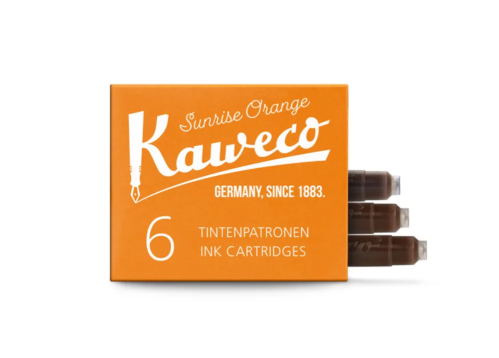 Kaweco Naboje atramentowe - - Sunrise Orange, 6 szt. > Naboje Atramentowe