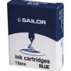 Sailor Naboje atramentowe - - Blue 12 szt.