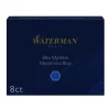 Waterman Naboje atramentowe - - Long, Mysterious Blue, 8 szt.