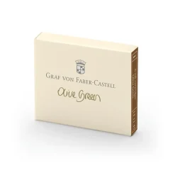 Graf Von Faber-Castell Naboje do piór wiecznych - - Olive Green, 6 szt. > Naboje Atramentowe