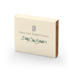 Graf Von Faber-Castell Naboje do piór wiecznych - - Deep Sea Green, 6 szt.