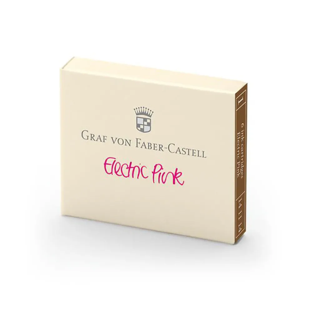 Graf Von Faber-Castell Naboje do piór wiecznych - - India Red, 6 szt. > Naboje Atramentowe