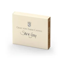 Graf Von Faber-Castell Naboje do piór wiecznych - - Stone Grey, 6 szt.