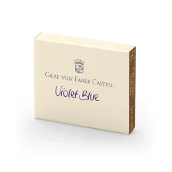 Graf Von Faber-Castell Naboje do piór wiecznych - - Violet Blue, 6 szt. > Naboje Atramentowe