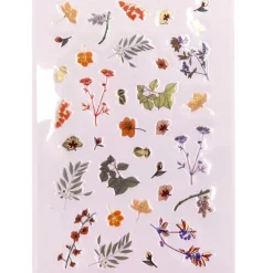 Rico Design Naklejki żelowe Funny Fall - Paper Poetry - Kwiaty, 34 szt. > Naklejki