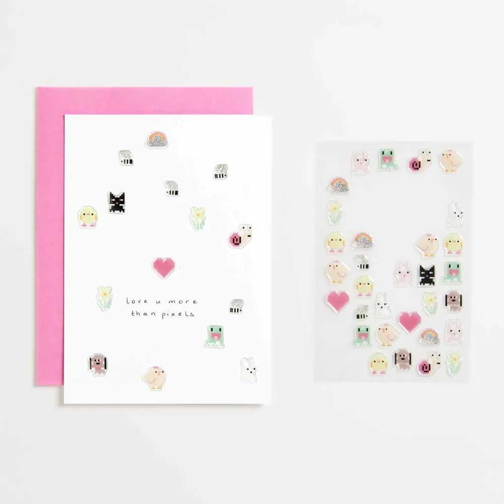 Rico Design Naklejki żelowe Futschikato - Paper Poetry - Pixels, 46 szt.