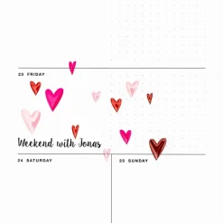 Rico Design Naklejki żelowe Serca - Paper Poetry - 9,5 x 19 cm > Naklejki