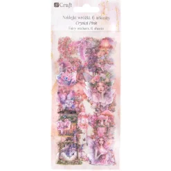 dpCraft Naklejki foliowe Wróżki - - Crystal Pink 6 ark. > Naklejki