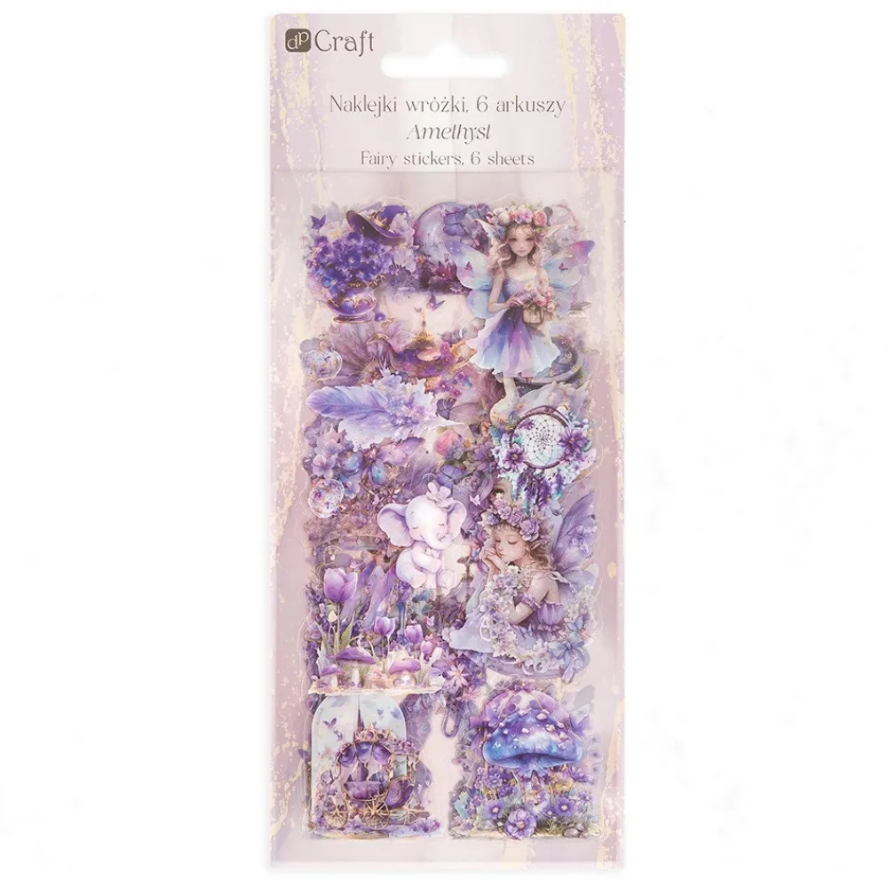 dpCraft Naklejki foliowe Wróżki - - Amethyst 6 ark. > Naklejki