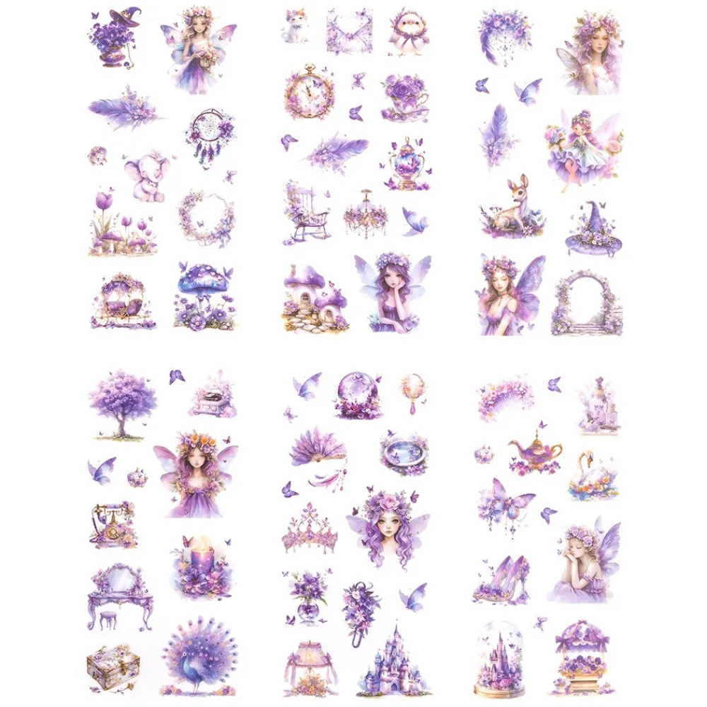 dpCraft Naklejki foliowe Wróżki - - Amethyst 6 ark. > Naklejki