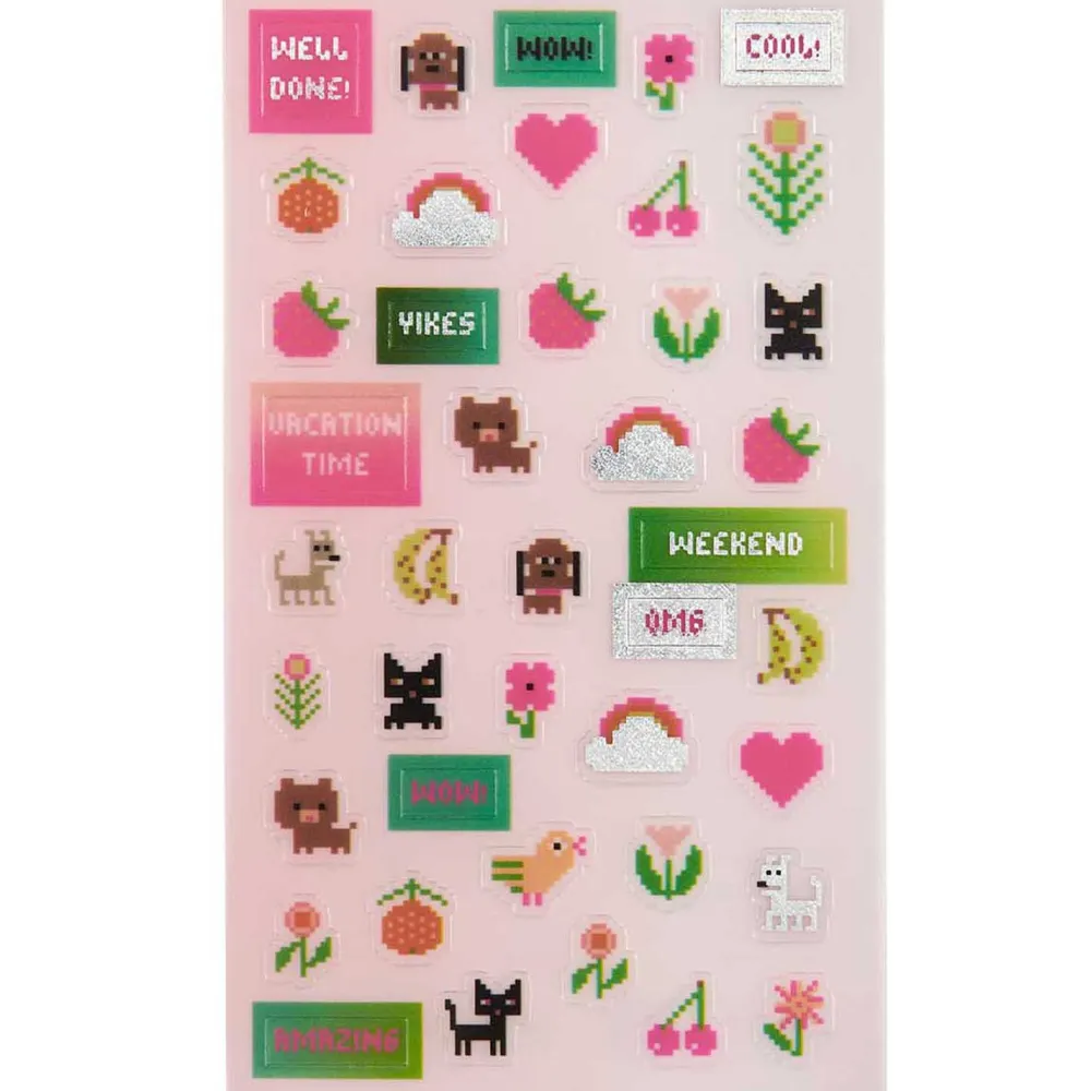 Rico Design Naklejki Futschikato - Paper Poetry - Pixel Power, 168 szt. > Naklejki