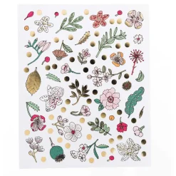 Rico Design Naklejki Hygge - Paper Poetry - kwiaty, 250 szt.