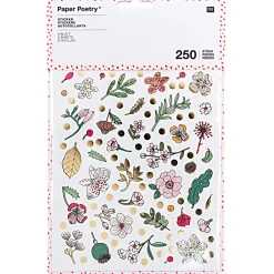 Rico Design Naklejki Hygge - Paper Poetry - kwiaty, 250 szt.