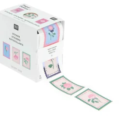 Rico Design Naklejki na rolce La Vie en Rose Stamps - Paper Poetry - 120 szt. ><noscript><img width=
