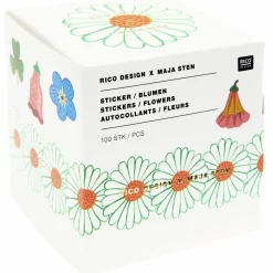 Rico Design Naklejki na rolce Midsommar Magic Flowers - - 100 szt.