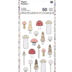 Rico Design Naklejki - Paper Poetry - Grzyby, 50 szt. > Naklejki