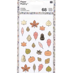 Rico Design Naklejki - Paper Poetry - Jesienne liście, 68 szt.