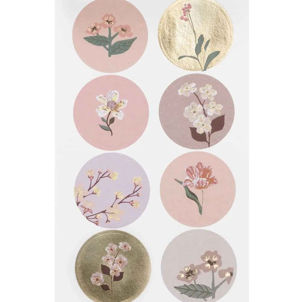 Rico Design Naklejki papierowe Nature - Paper Poetry - Mauve 56 szt.