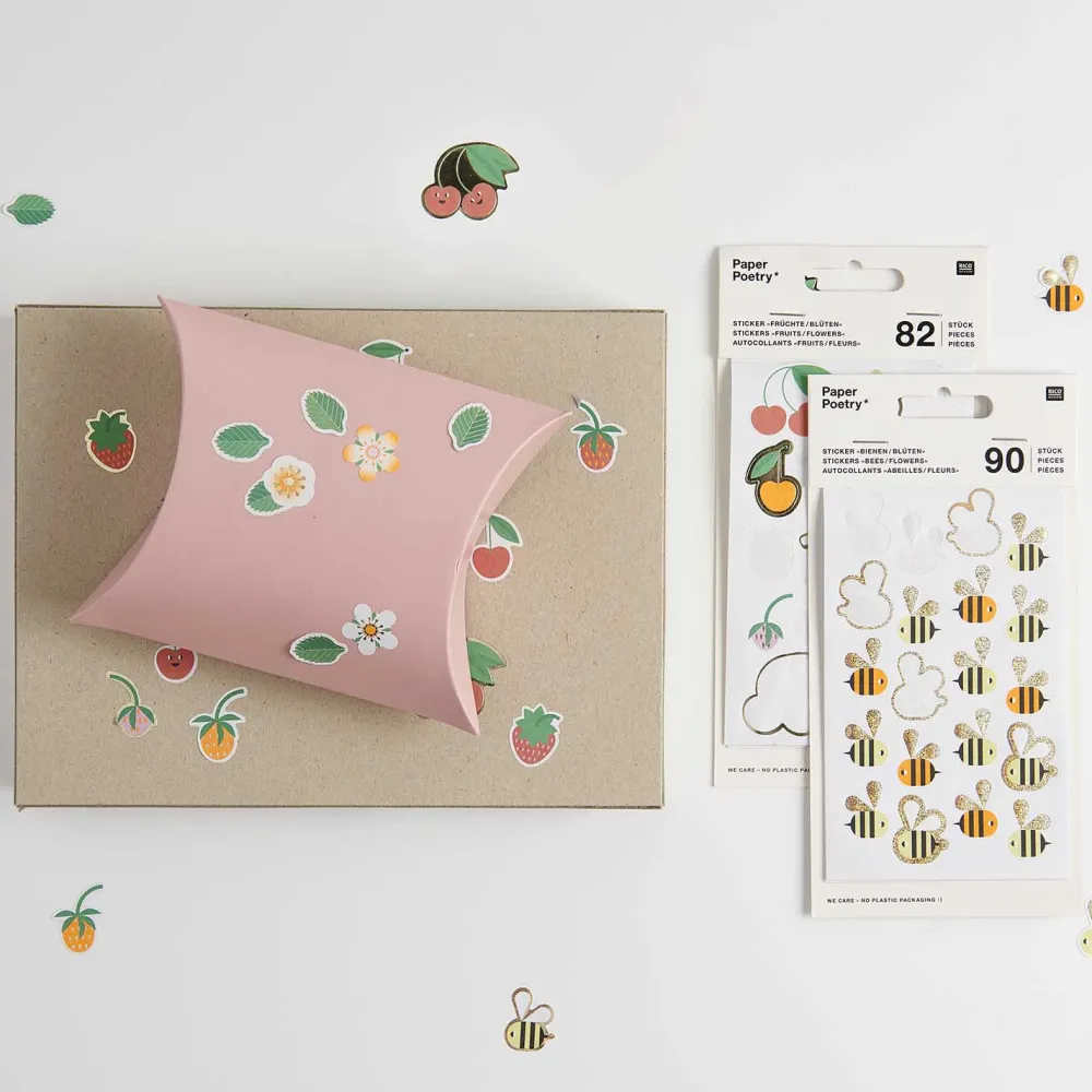 Rico Design Naklejki papierowe, Owoce - Paper Poetry - 82 szt. > Naklejki