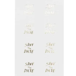 Rico Design Naklejki Save The Date - Paper Poetry - złote, 32 szt. > Naklejki