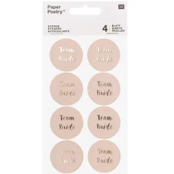 Rico Design Naklejki Team Bride - Paper Poetry - różowe, 32 szt. > Naklejki