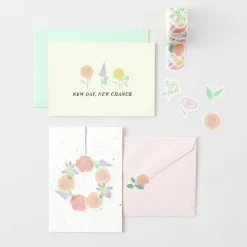 Rico Design Naklejki washi Flowers Pastel - Paper Poetry - 200 szt.