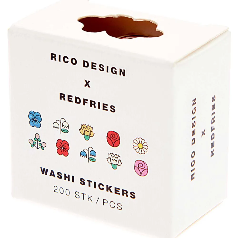 Rico Design Naklejki washi - Paper Poetry - Eye Candy, 200 szt. > Naklejki|Dodatki Dekoracyjne