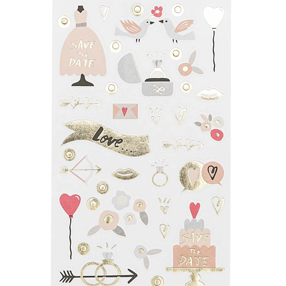 Rico Design Naklejki Wedding - Paper Poetry - 150 szt. > Naklejki