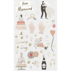 Rico Design Naklejki Wedding - Paper Poetry - 150 szt. ><noscript><img width=