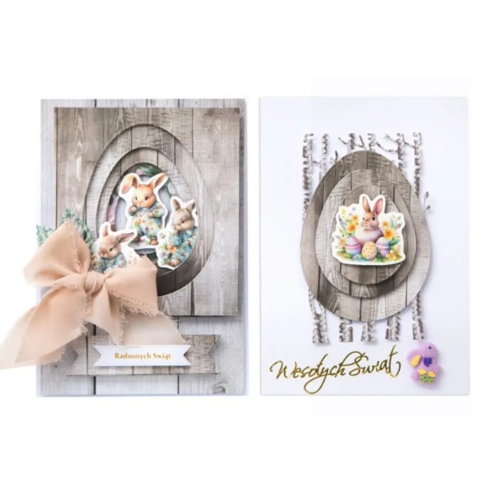 dpCraft Naklejki winylowe Vintage Bunnies - - 50 szt.
