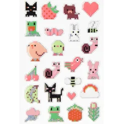 Rico Design Naklejki wypukłe Puffy Futschikato - Paper Poetry - Pixels, 24 szt. > Naklejki