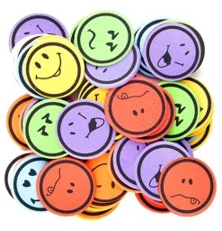 dpCraft Naklejki z pianki - - buźki, emocje, 60 szt. ><noscript><img width=