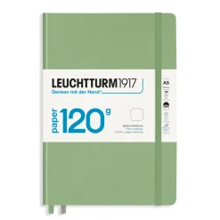 Leuchtturm1917 Notatnik A5 - - gładki, Sage, twarda okładka, 120 g ><noscript><img width=